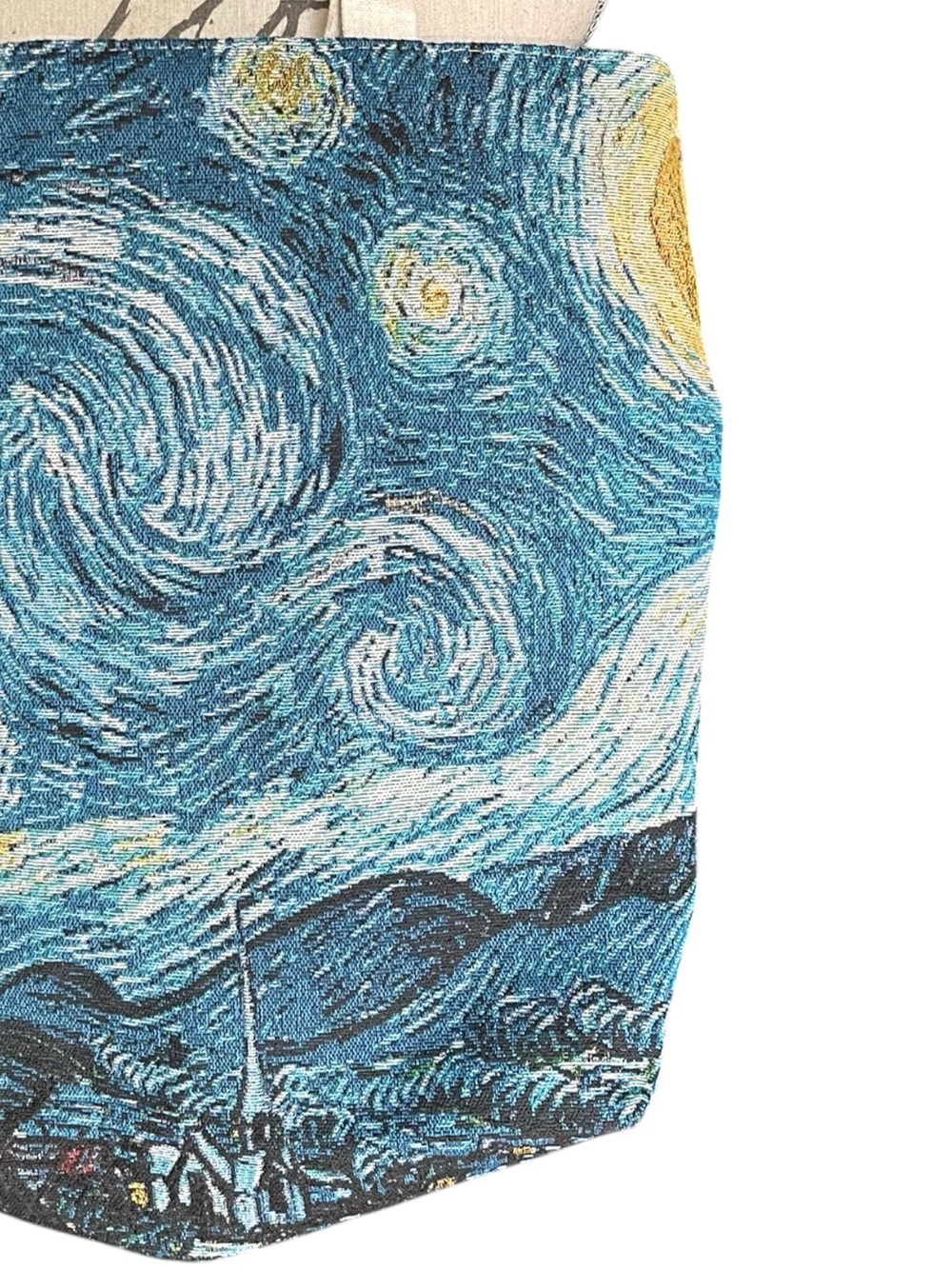 Van Gogh Starry Night Woven Tapestry Tote Bag (17"x17") - Picture 4 of 7